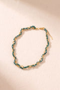 Collier tressé avec maillon