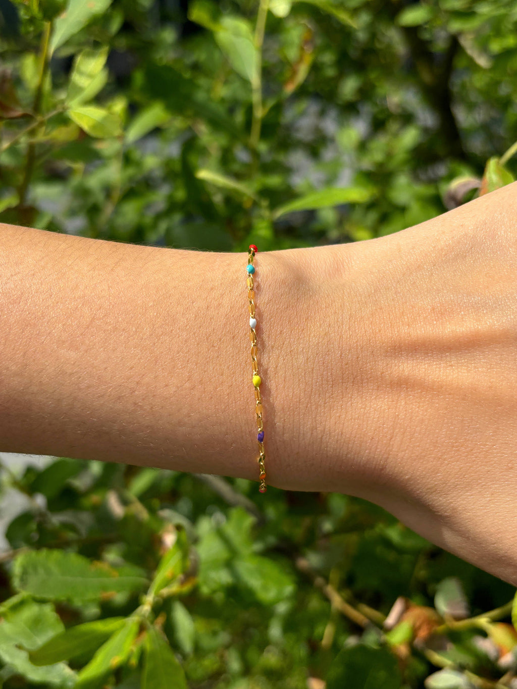 Bracelet fin coloré